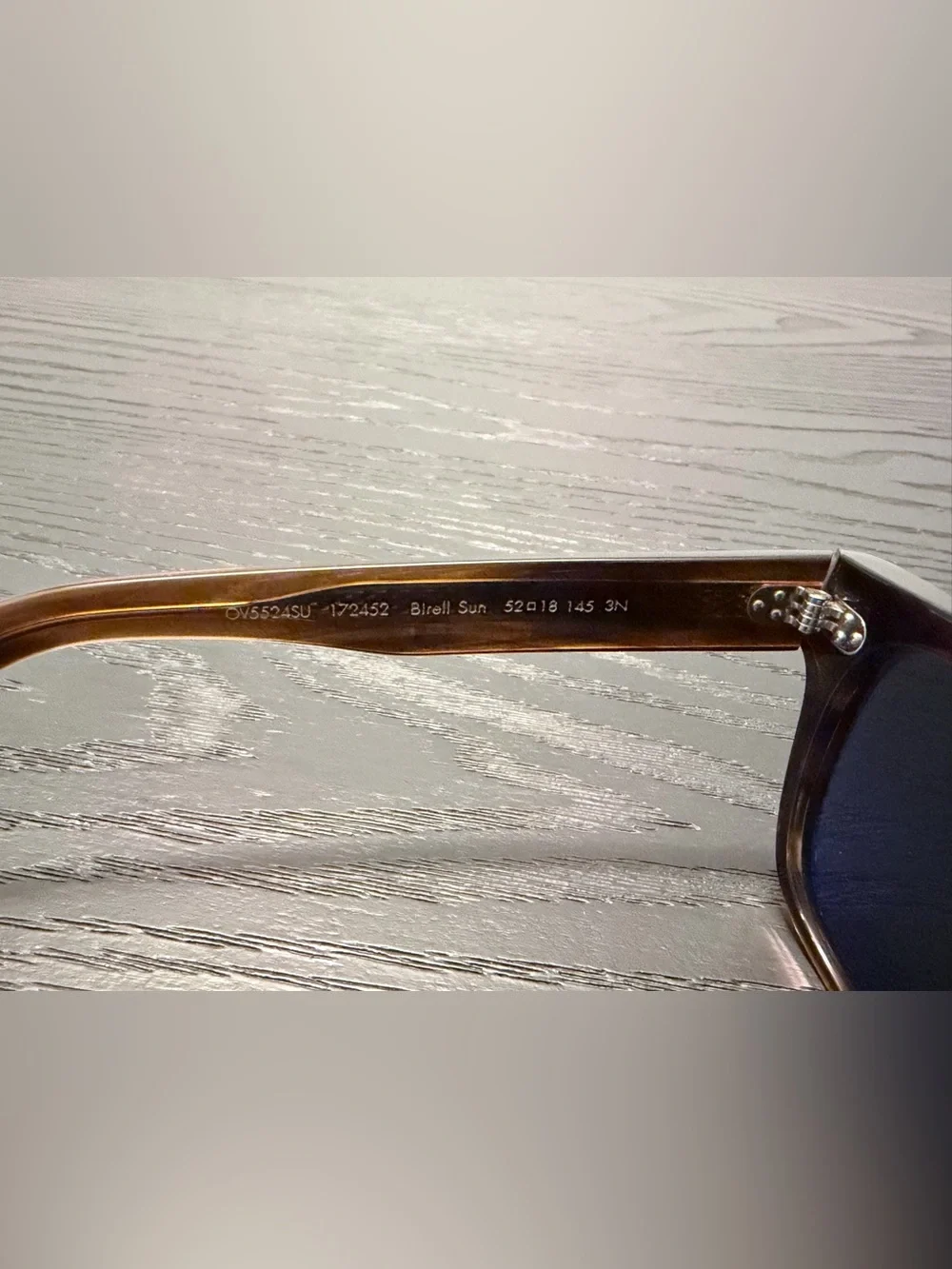 Oliver Peoples Birell Sun OV5524SU Tortoise Sunglasses with Green Lenses